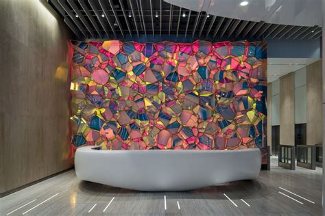 One State Street Lobby Illuminated Feature Wall | Architect Magazine | Installation, Office ...