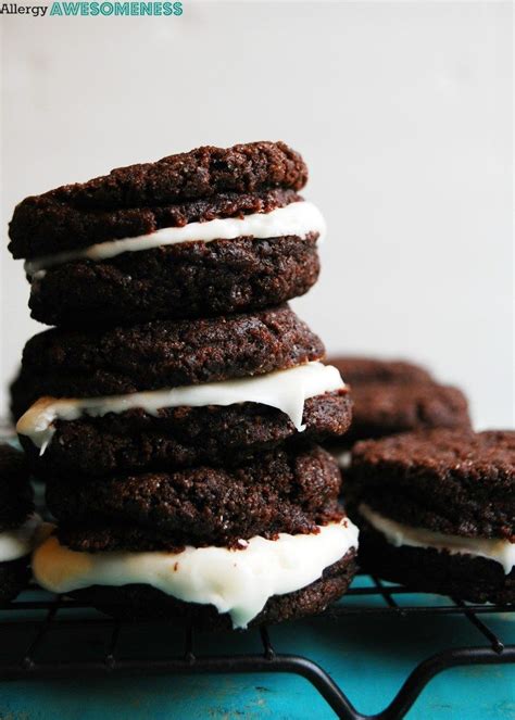 Soft chocolate chip banana cookies (dairy free, gluten free). Allergy-Friendly Homemade Oreos (Gluten, dairy, egg ...