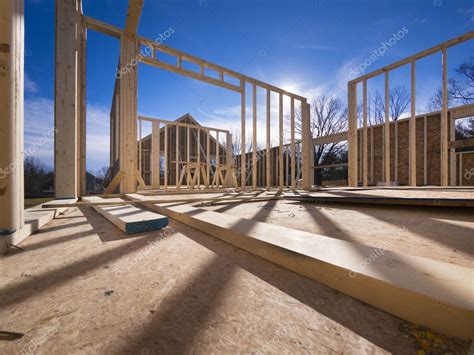 New House Framing Construction Stock Photo By ©sonar 18016281