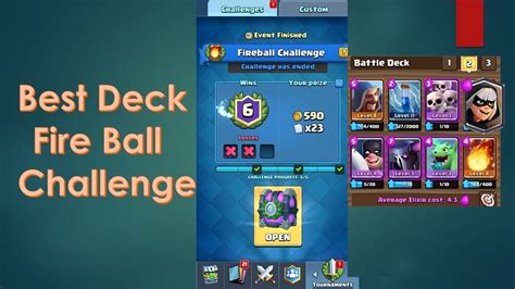 Fireball Challenge Best Deck Clash Royale 2017 By Tork Youtube