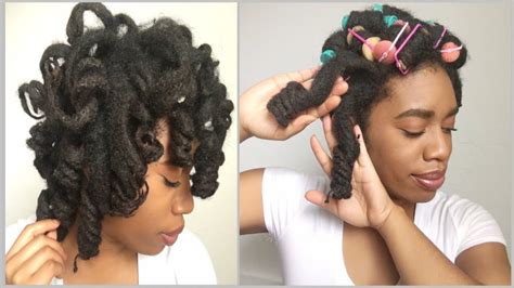 Loc Curls Using Foam Rollers And Perm Rods Youtube
