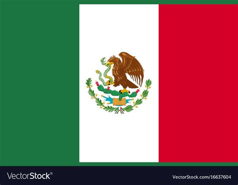 Flag Mexico Flat Icon Royalty Free Vector Image