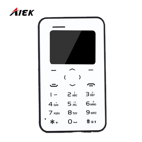 2017 Original Aiekaeku Q2 Mini Cell Card Phone 48mm Ultra Thin Multi