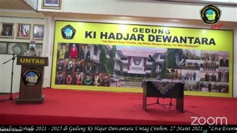 Live Event Pelantikan Rektor Untag Cirebon Youtube