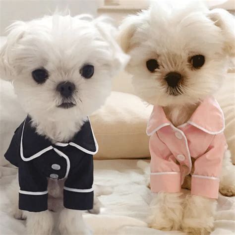 Cute Pet Dog Clothes For Small Dogs Pajamas Pet Sleepwear Winter Dog