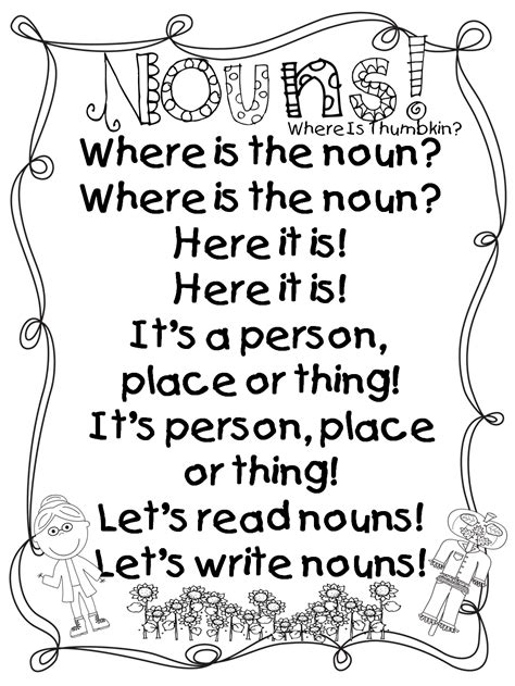 Nouns First Grade First Grade Lessons First Grade Writing