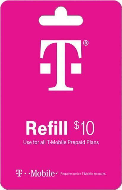 See terms and conditions (including arbitration provision) for additional information. T - MOBILE Prepaid $10 Refill Top-Up Prepaid Card / DIRECT RECHARGE #TMobile | Prepaid phones ...