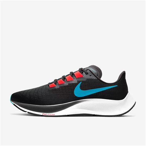 Nike Air Zoom Pegasus 37 Off Noirlt Blue Fury Bright Crimson Mens