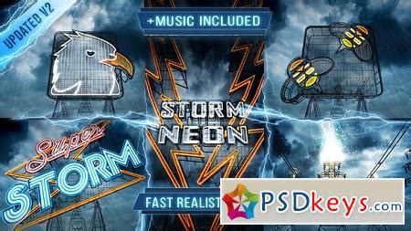 Use forever in unlimited ae projects. Neon Storm Logo Intro 6812578 After Effects Template ...
