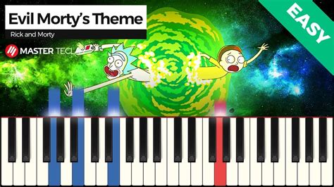 💎 Evil Mortys Theme Rick And Morty Easy Piano Tutorial 💎 Youtube