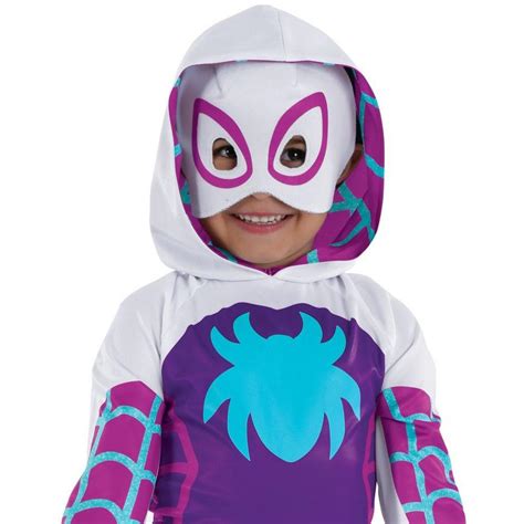 Kids Glow In The Dark Ghost Spider Costume Marvel Spidey And His