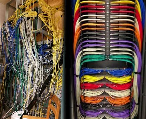 Bad Vs Good Cable Management In A Server Room 9GAG