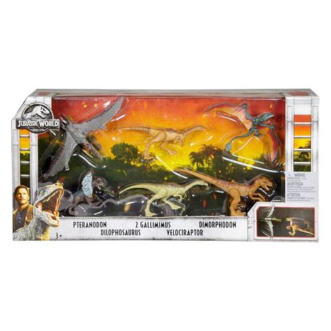 Jurassic World Legacy Collection Dinosaurs 6 Pack Jurassic World Dinosaur Toys Jurassic World