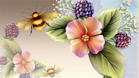 Selected Spring Wallpaper Bees You Can Save It Free Of Charge