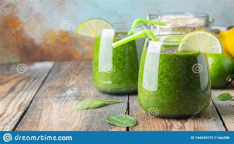 Green Fresh Healthy Smoothie. Diet Detox Concept Stock ...