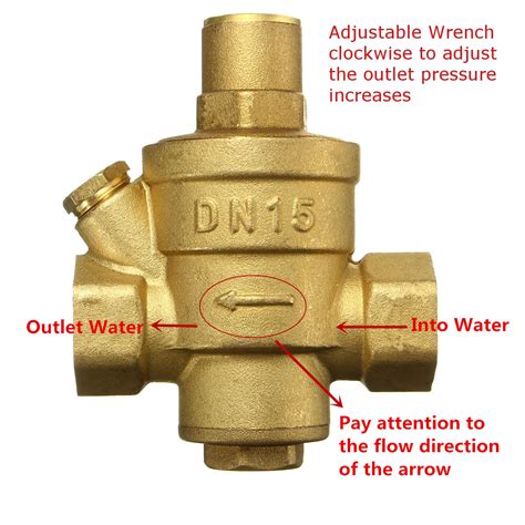 Adjustable Dn15 Bspp Brass Water Pressure Reducing Valve