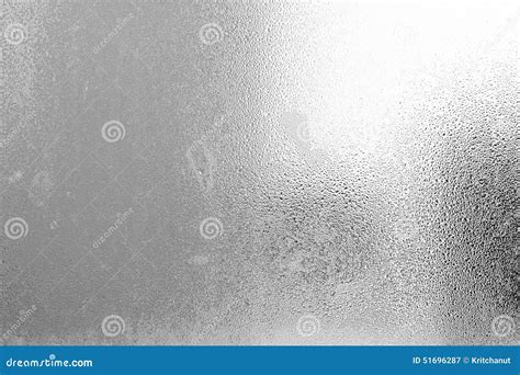 Frosted Glass Texture With Water Drops And Steam Stock Image Image Of