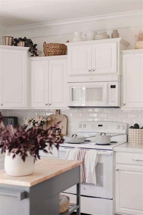 How To Decorate The Tops Of Kitchen Cabinets Caitlin Marie Design
