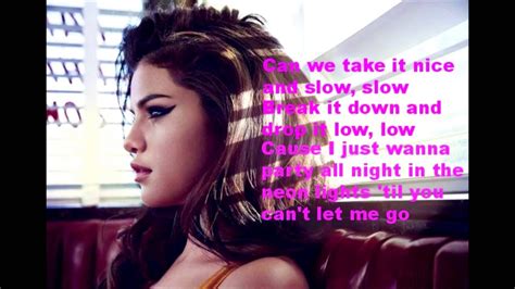 Take a walk down memory lane today with some of selena gomez's biggest videos on the selena gomez complete playlist! Selena Gomez- Slow Down + Lyrics HD! - YouTube