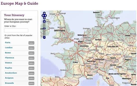 Map Of Europe Train Route Map