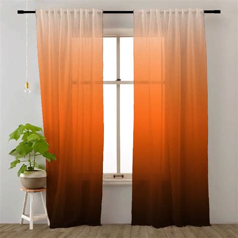 Ombre 20 Sheer Eyelet Door Curtain Window Curtain