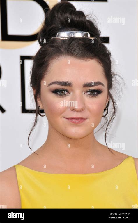 Maisie Williams At The 74th Annual Golden Globe Awards Held At The