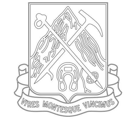 Us Army 87th Infantry Regiment Unit Crest Vector Files Dxf Etsy In