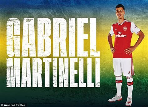 arsenal sign 18 year old brazilian starlet gabriel martinelli for £6m daily mail online