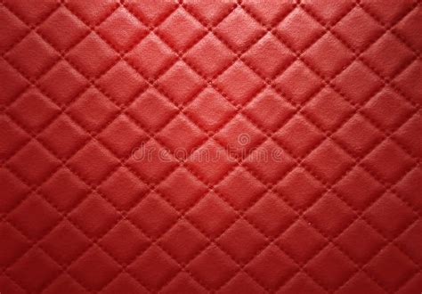 Texture En Cuir Rouge Avec Le Fond De Couture Photo Stock Image Du