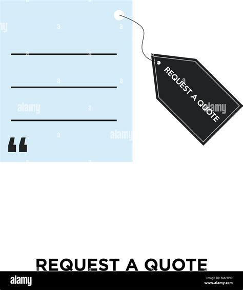 Request A Quote Icon Isolated On White Background For Your Web Mobile