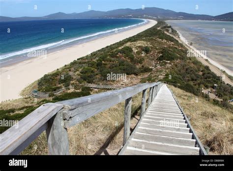 Bruny Island Neck In Tasmania Stock Photo Alamy