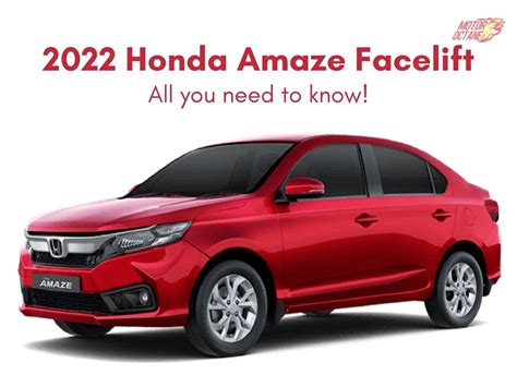2022 Honda Amaze Facelift Might Have This Motoroctane