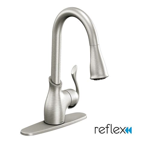 In fact, there are a lot of pull down faucets to choose from and keeping tabs on each of them may get a little crazy moen 7185srs brantford spot resist stainless kitchen faucet. MOEN Boutique Single-Handle Pull-down Sprayer Kitchen ...