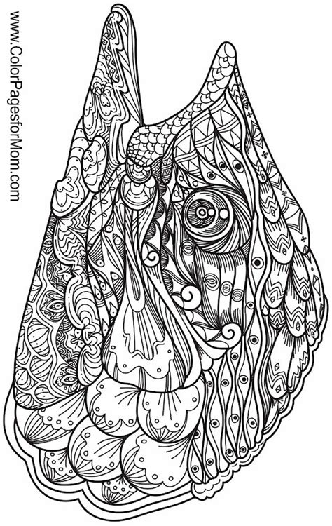 Animals 109 Advanced Coloring Page