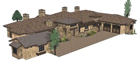 Striking Tuscan Home With Vaulted Great Room 54208hu Architectural