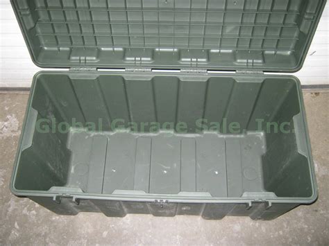 Pelican Hardigg Tl 500i Tuff Box Army Military Storage Trunk Green Foot