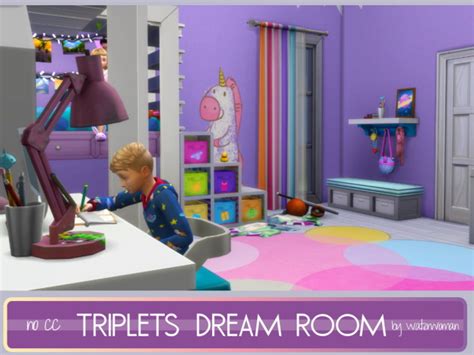 Triplets Dream Room By Waterwoman At Akisima Sims 4 Updates