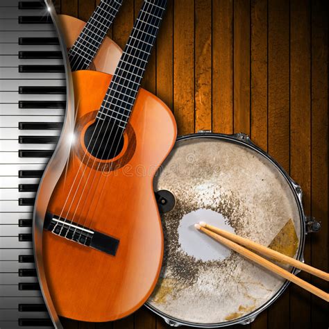 Musical Instruments Background Stock Illustration Image 45070189