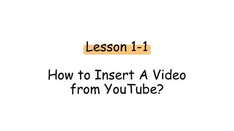 Powerpoint Tutorial Advanced 1 1 How To Insert A Video 12 Youtube