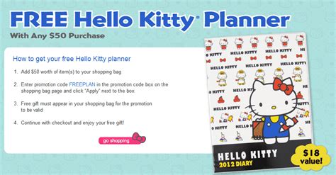 Gwp Promo Hello Kitty Planner By Sanrio Hello Kitty Planner