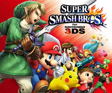Super Smash Bros 4 3ds Cast Artwork Official