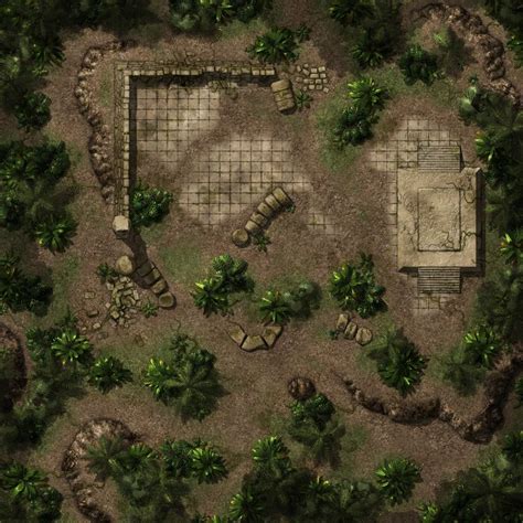 Jungle Ruin Hills Fantasy City Map Fantasy World Map Fantasy Map