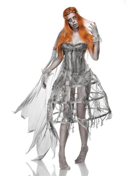 deluxe zombiebraut damenkostüm für halloween grau kostüme für erwachsene und günstige