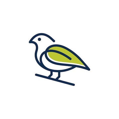 Vector De Diseño De Logotipo De Aves Vector Premium