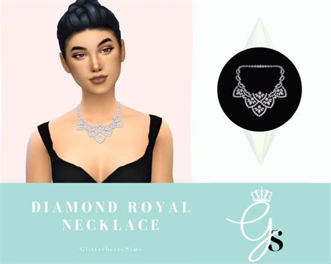 Request Diamond Necklace Glitterberry Sims On Patreon Sims 4 Sims