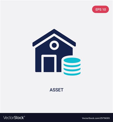 Two Color Asset Icon From Cryptocurrency Economy Vector Image