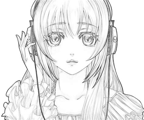 12 Pics Of Sad Anime Coloring Page - Sad Anime Girls Coloring