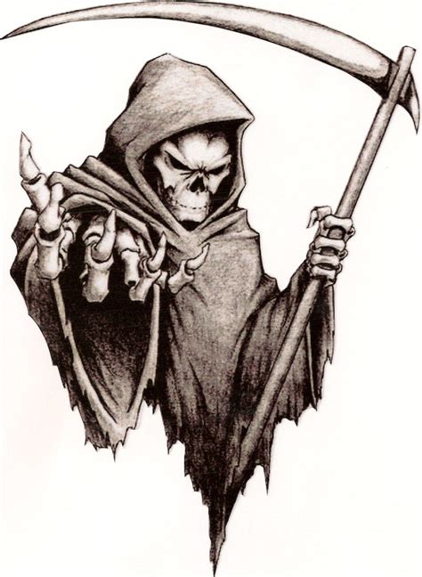 Grim Reaper Vinyl Decal Sticker Facing Right By Screamindecals