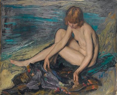 Philip Wilson Steer Nude Woman Seated With A Japanese Gown Mutualart