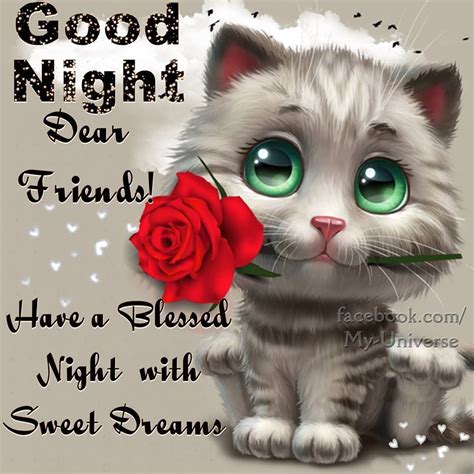 8818 Blessings From Annette And Willine Good Night Dear Friend Good
